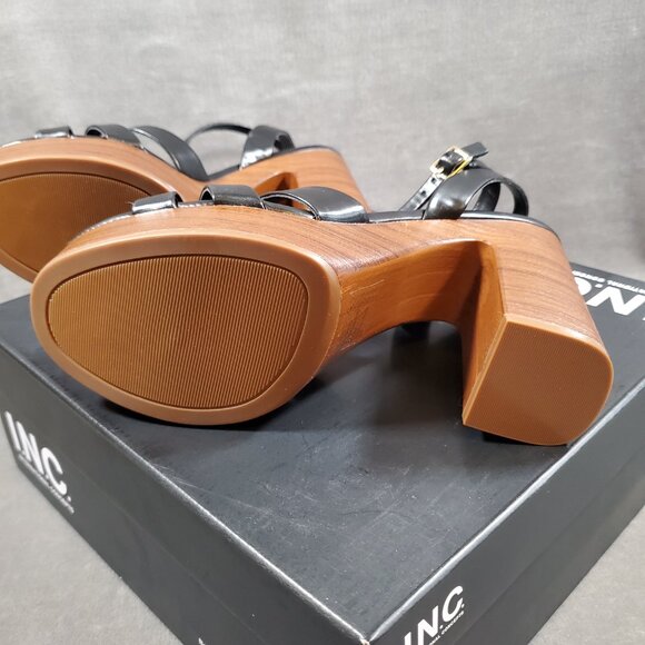 INC International Concepts Jacel Black Beauty Platform Sandals Size 8.5 M NIB - Picture 7 of 8